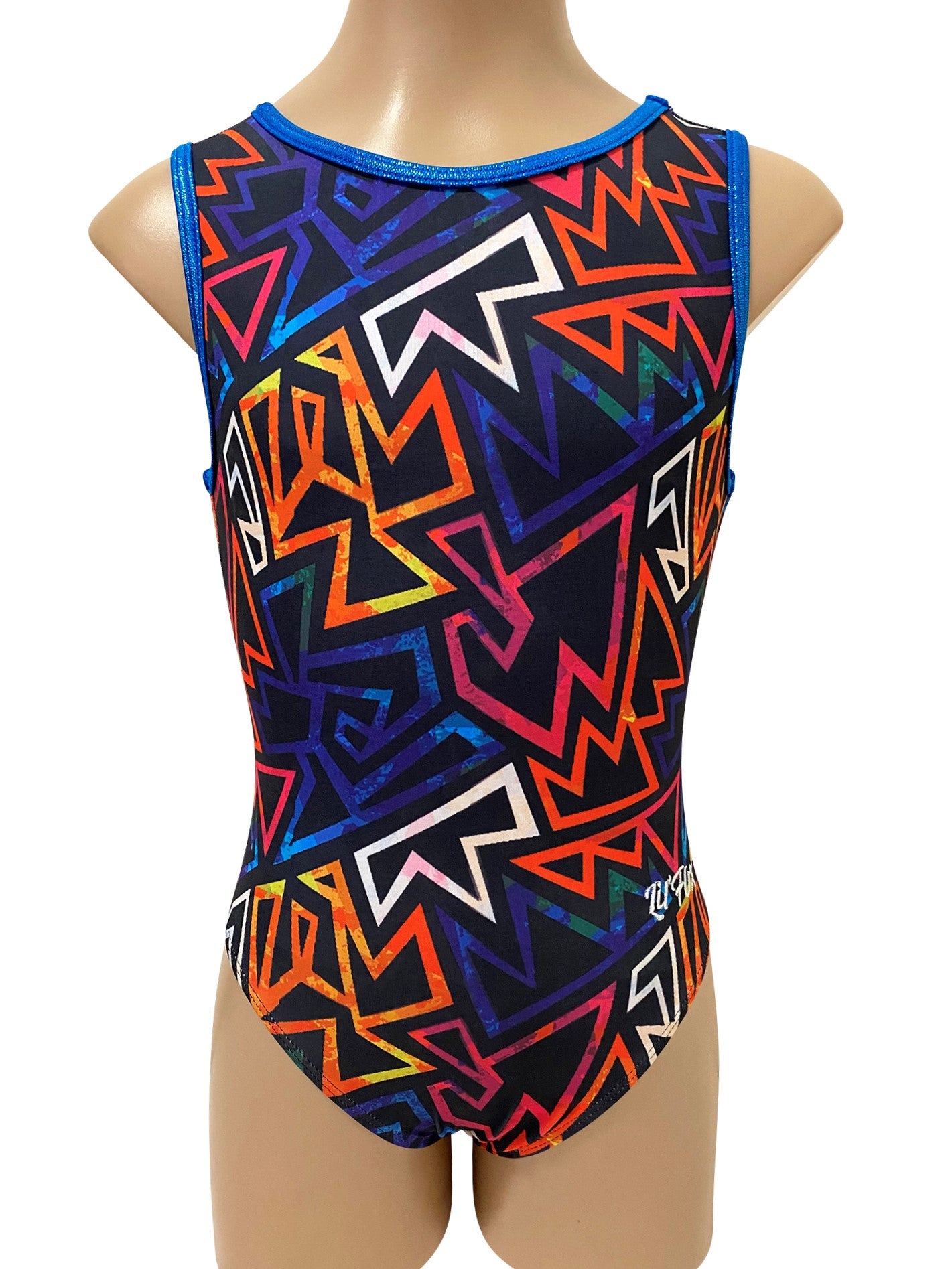 BLUE TETRIS LYCRA PRINT