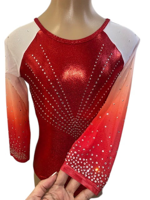 RED DAZZLER OMBRE 3/4 SLEEVE