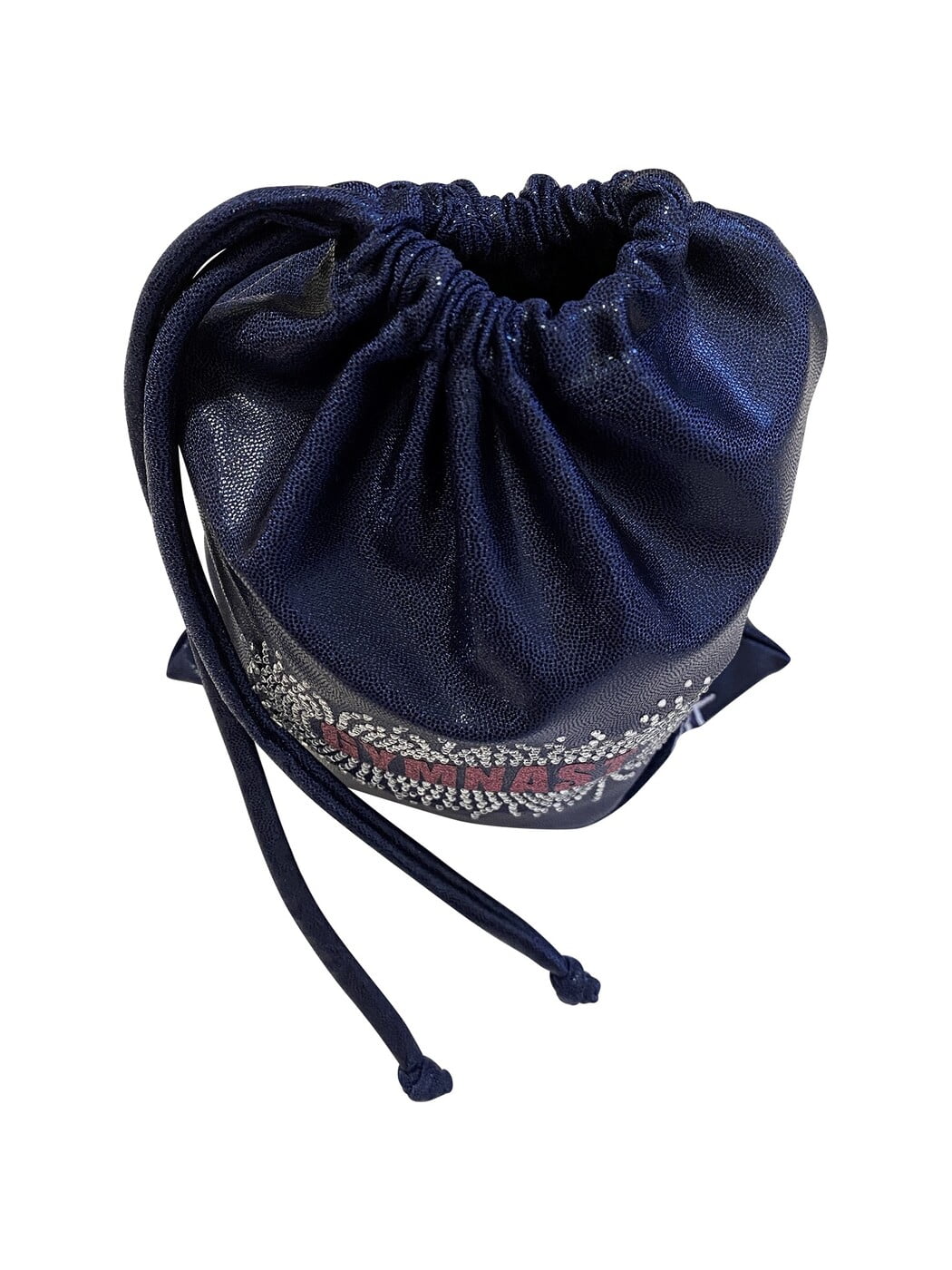 NAVY MYSTIQUE GRIP BAG WITH HOT PINK DETAIL & RHINESTONES