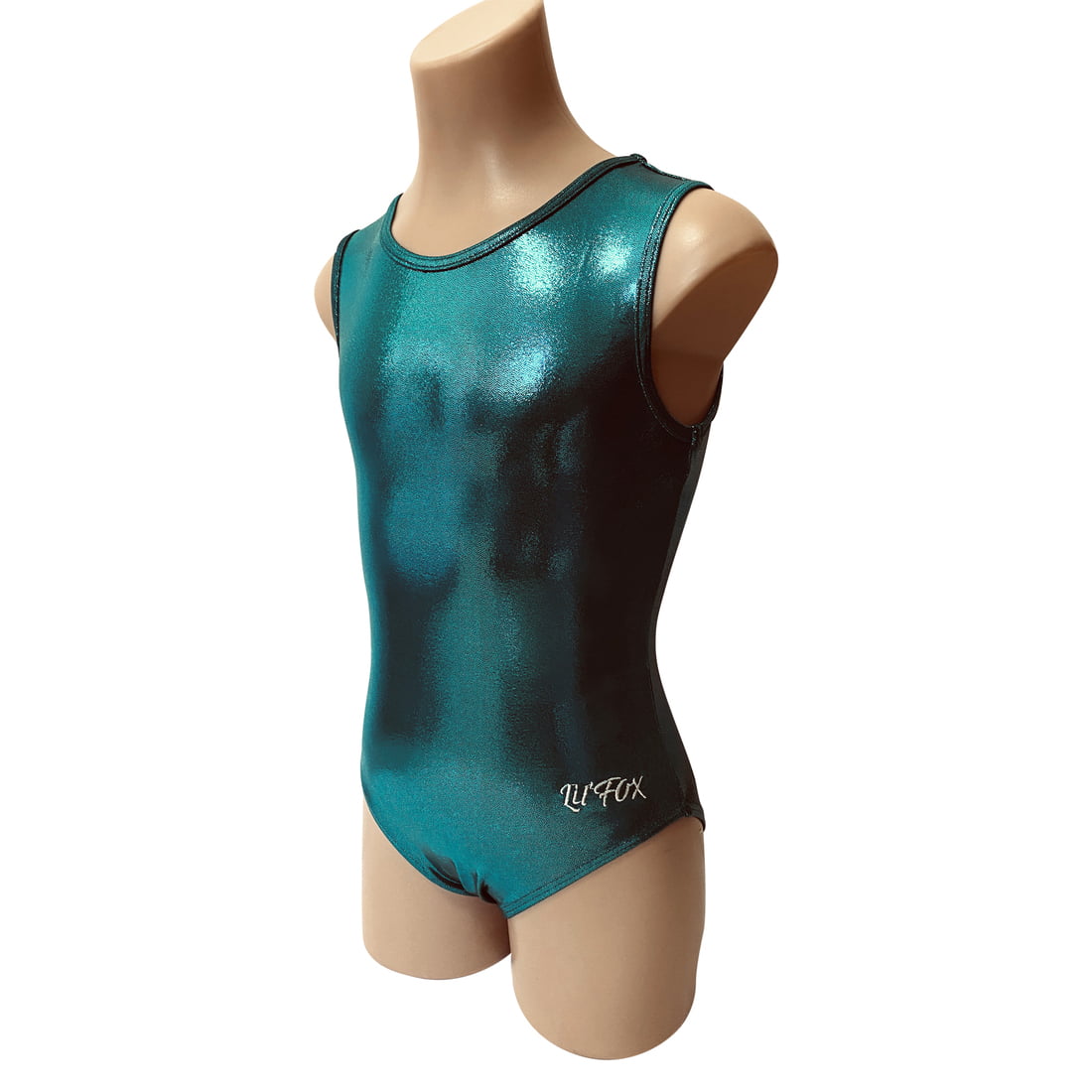 TEAL GREEN PLAIN SHINY FOIL MYSTIQUE