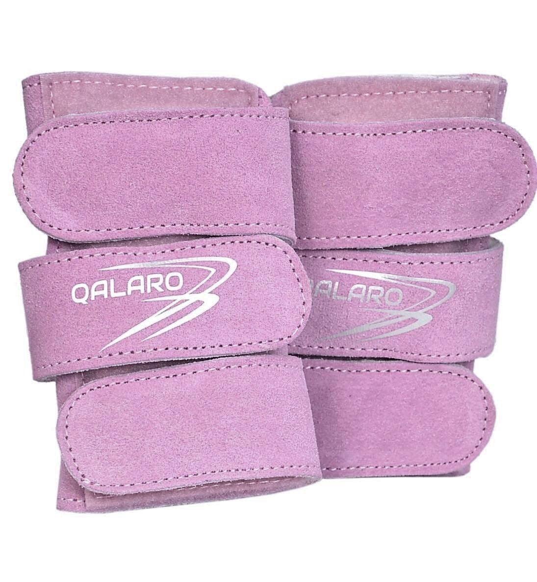 QALARO - LILAC SUEDE WRIST SUPPORTS (pair)