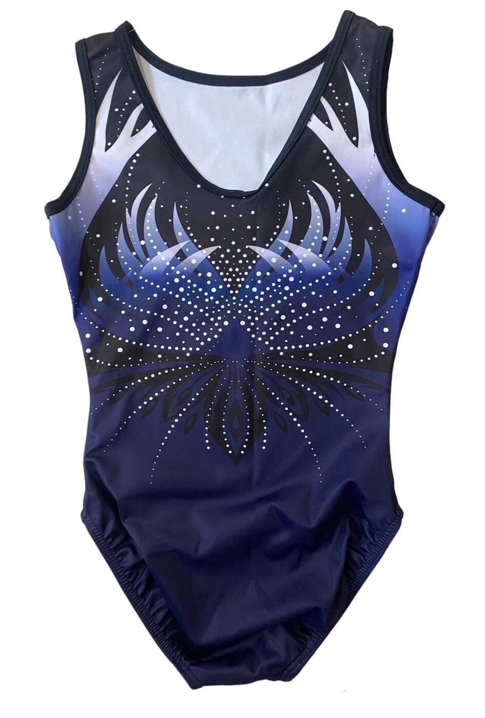 NAVY PHOENIX WITH CRYSTALS ON THE FRONT