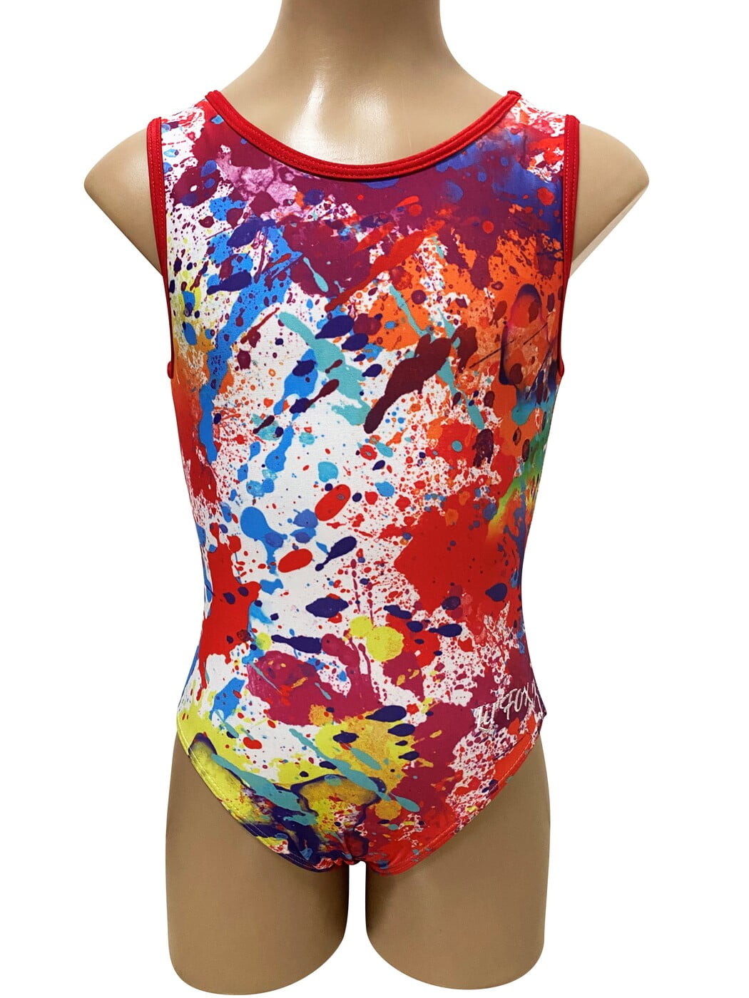 RAINBOW SPLAT LYCRA PRINT RED EDGE
