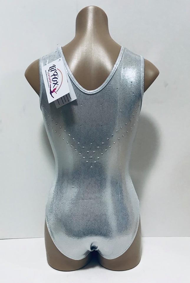 WHITE/SILVER SHINY GLITZ