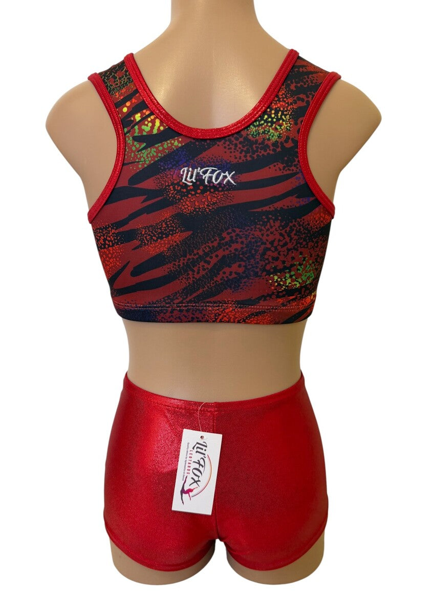 RED JUNGLE CROP SET