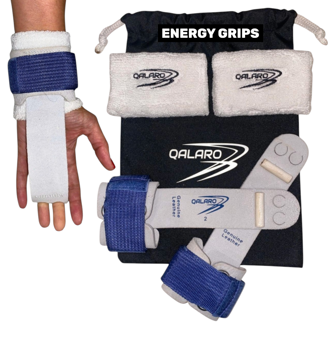 QALARO HOOK & LOOP ENERGY GRIPS