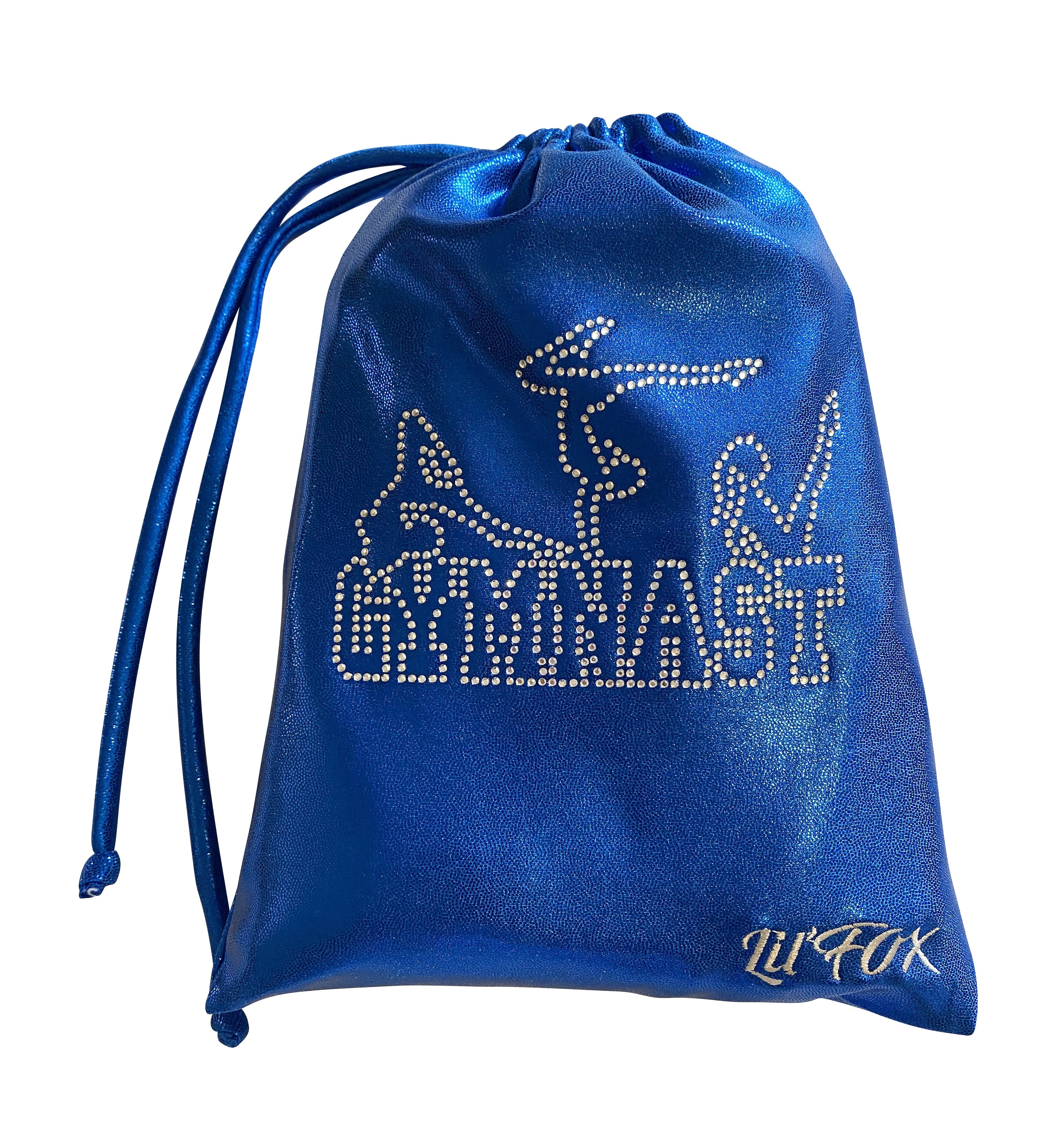 ROYAL BLUE MYSTIQUE GRIP BAG WITH 'GYMNAST' CRYSTALS