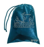 TEAL GREEN MYSTIQUE GRIP BAG 'GYMNAST' RHINESTONES