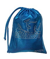 OCEAN BLUE MYSTIQUE GRIP BAG WITH 'GYMNAST' CRYSTALS