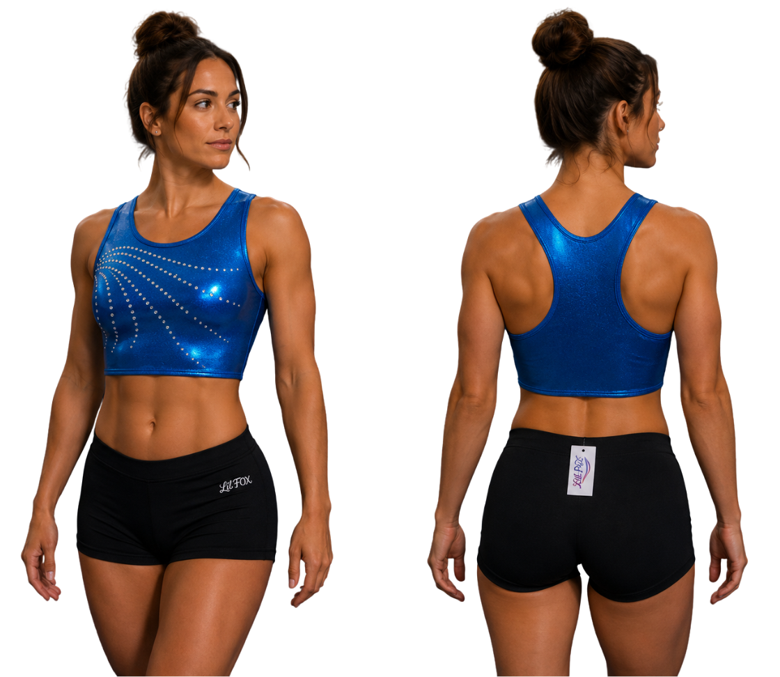 OCEAN BLUE MYSTIQUE CROP SET