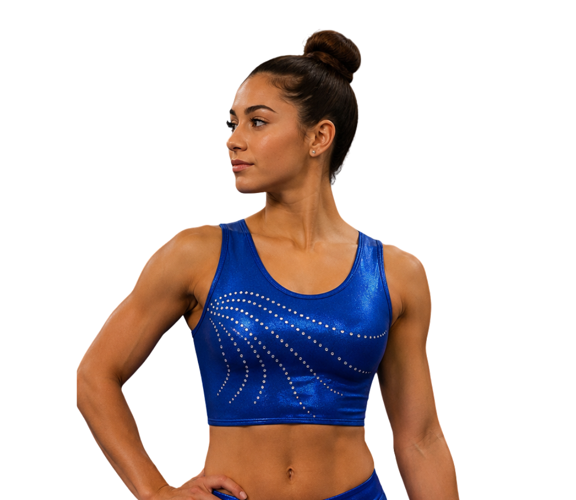 ROYAL BLUE MYSTIQUE CROP TOP