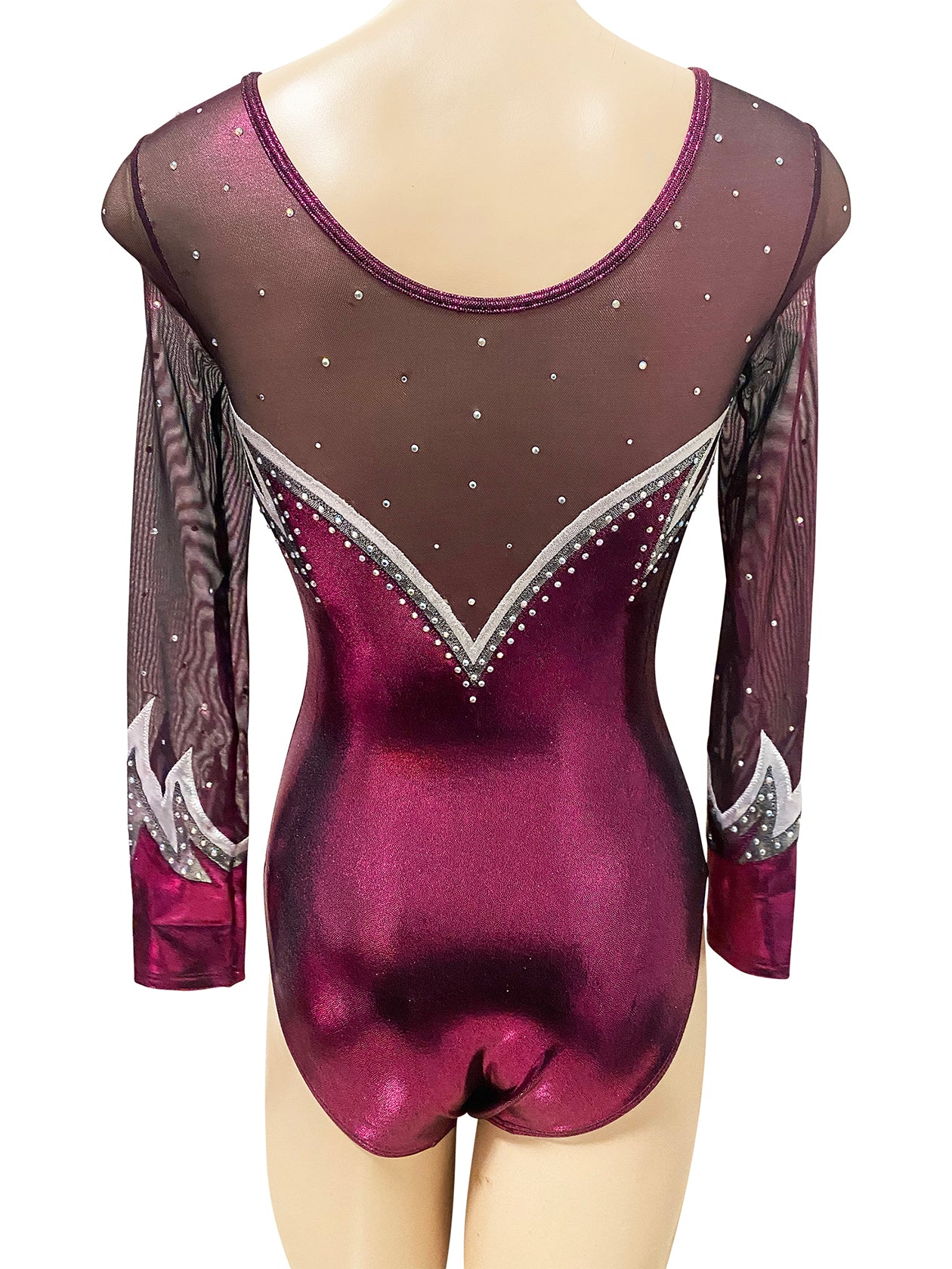 BLACKBERRY FLAMES MYSTIQUE & SHEER LONG SLEEVE