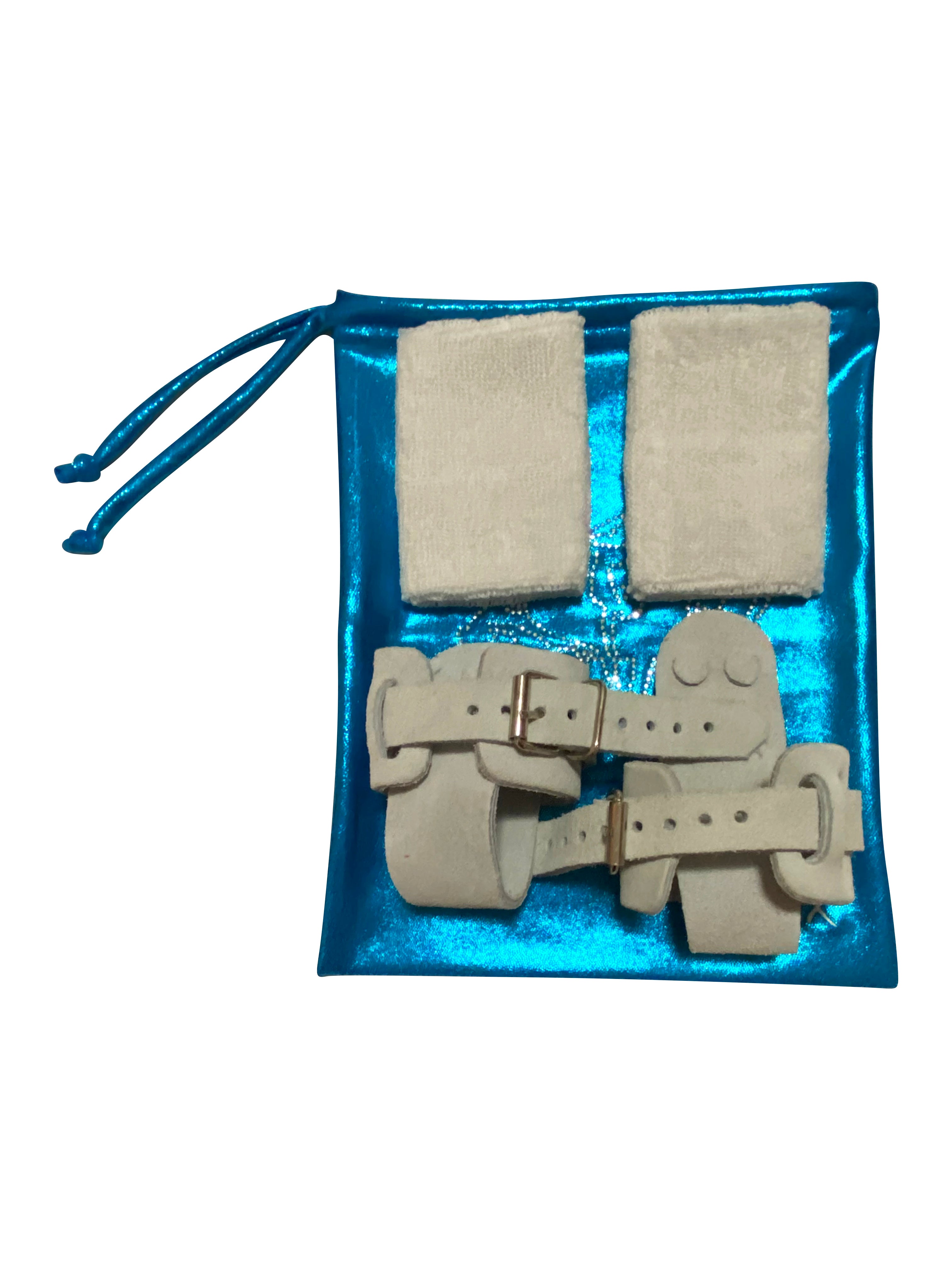 OCEAN BLUE MYSTIQUE GRIP BAG WITH 'GYMNAST' CRYSTALS