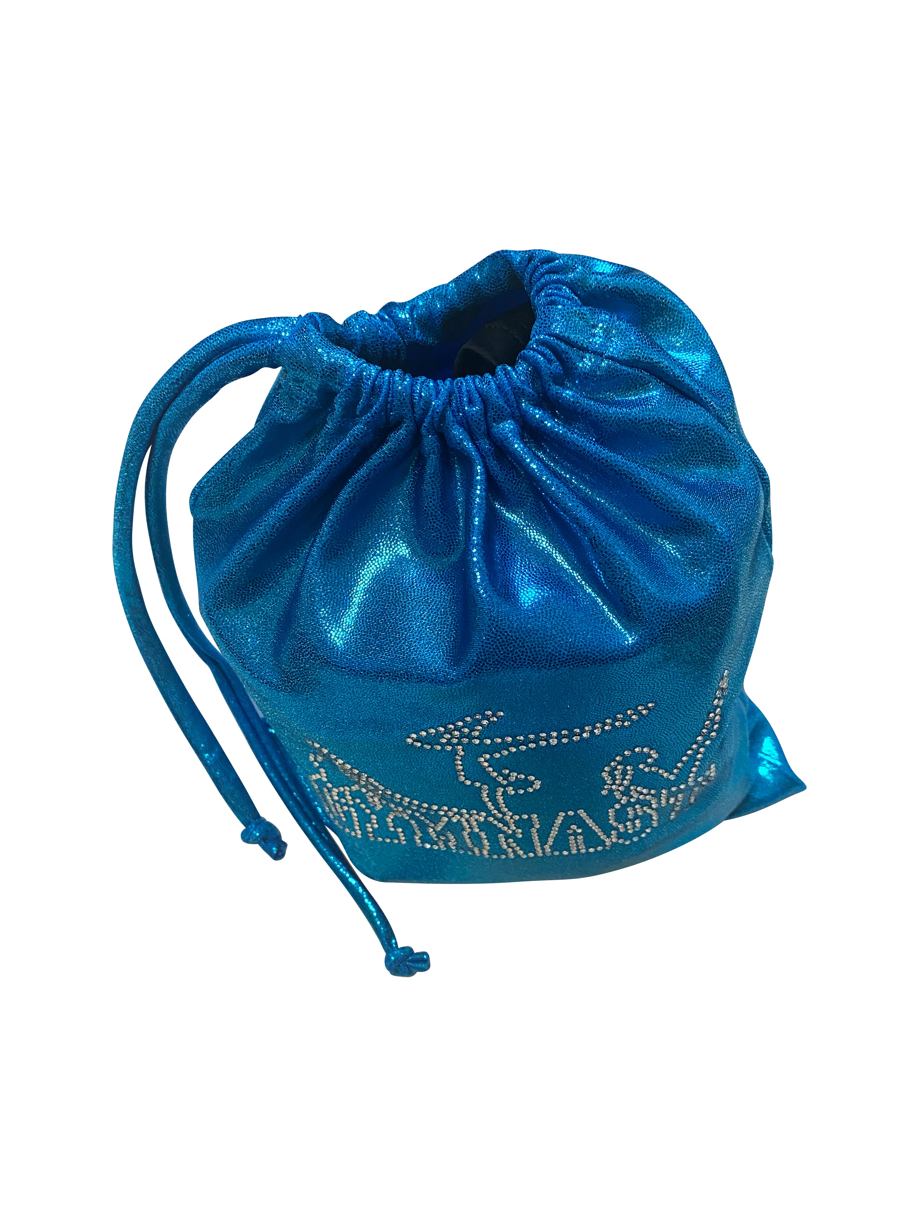 OCEAN BLUE MYSTIQUE GRIP BAG WITH 'GYMNAST' CRYSTALS