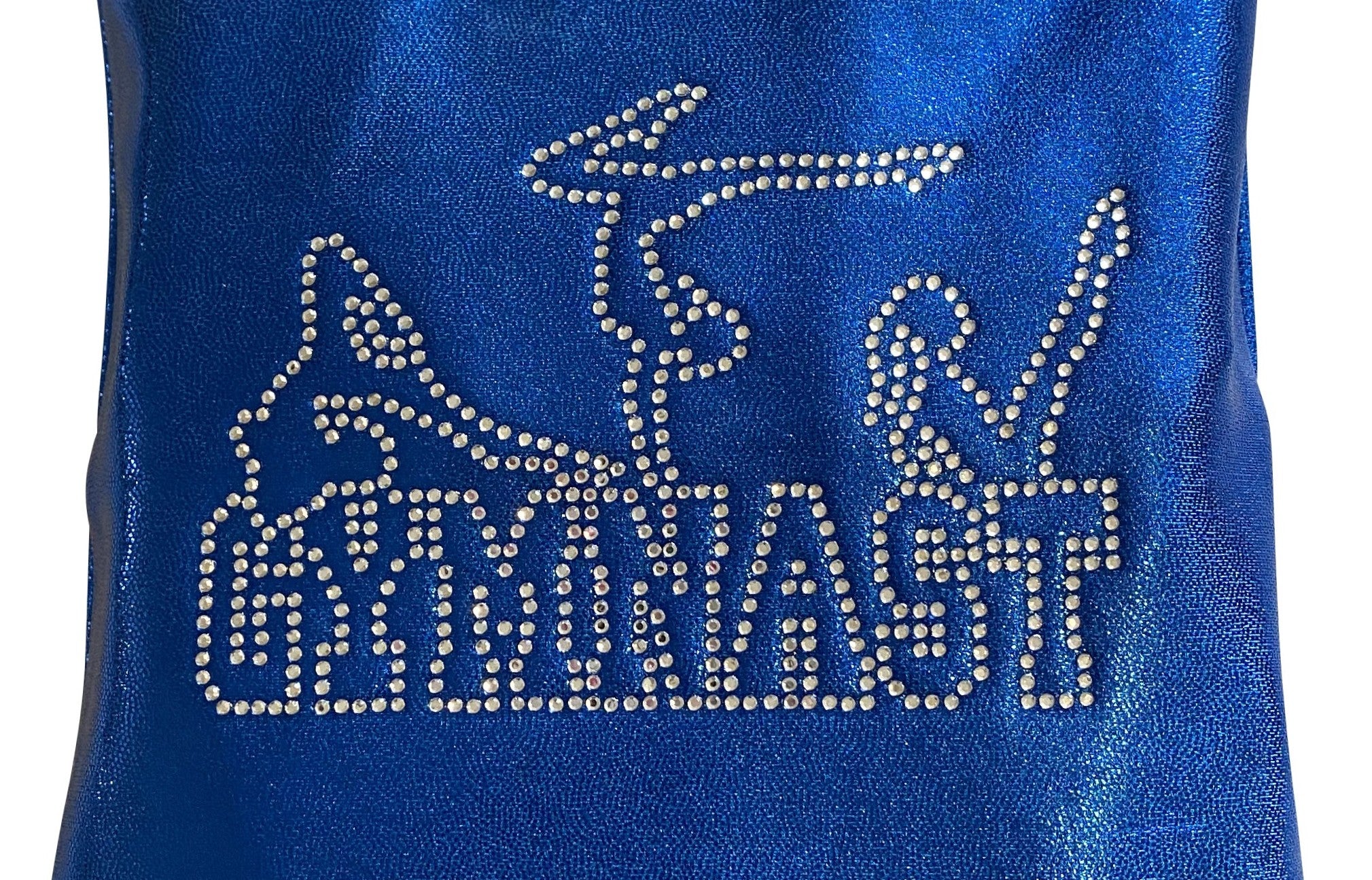 ROYAL BLUE MYSTIQUE GRIP BAG WITH 'GYMNAST' CRYSTALS