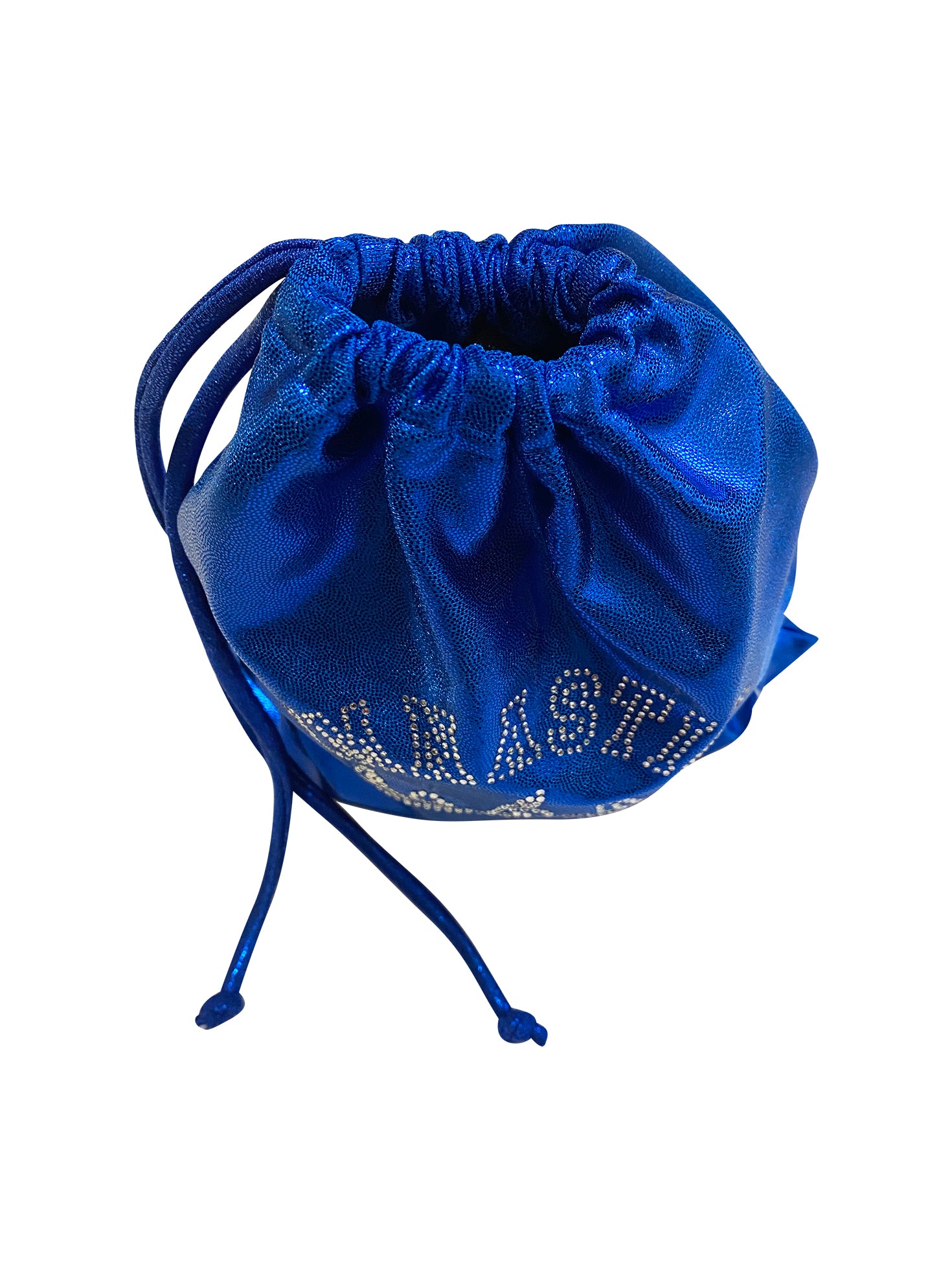 ROYAL BLUE MYSTIQUE GRIP BAG WITH 'GYMNAST' CRYSTALS