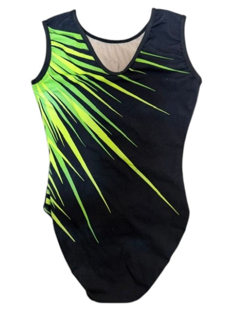 BLACK & NEON GREEN WITH STONES *Pre-Loved*