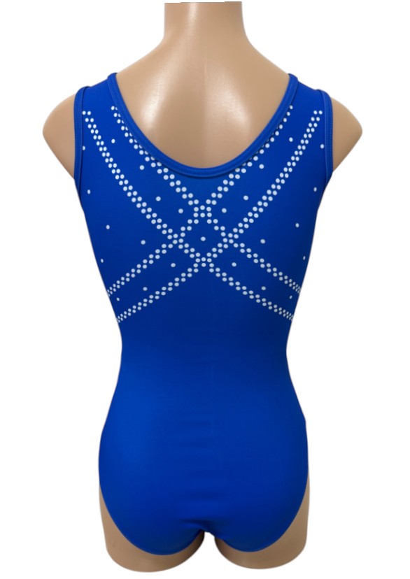 Lil'Fox Blue Snowflake Lycra Gymnastics Leotard