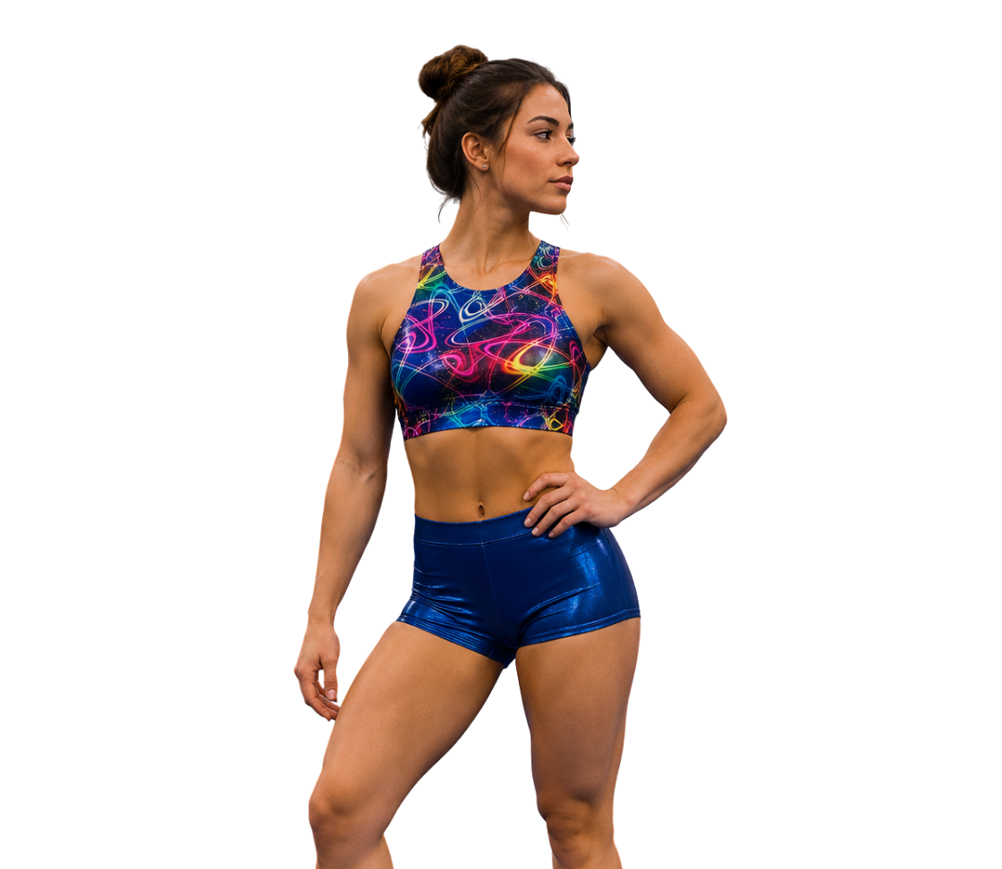 RAINBOW GALAXY CROP SET