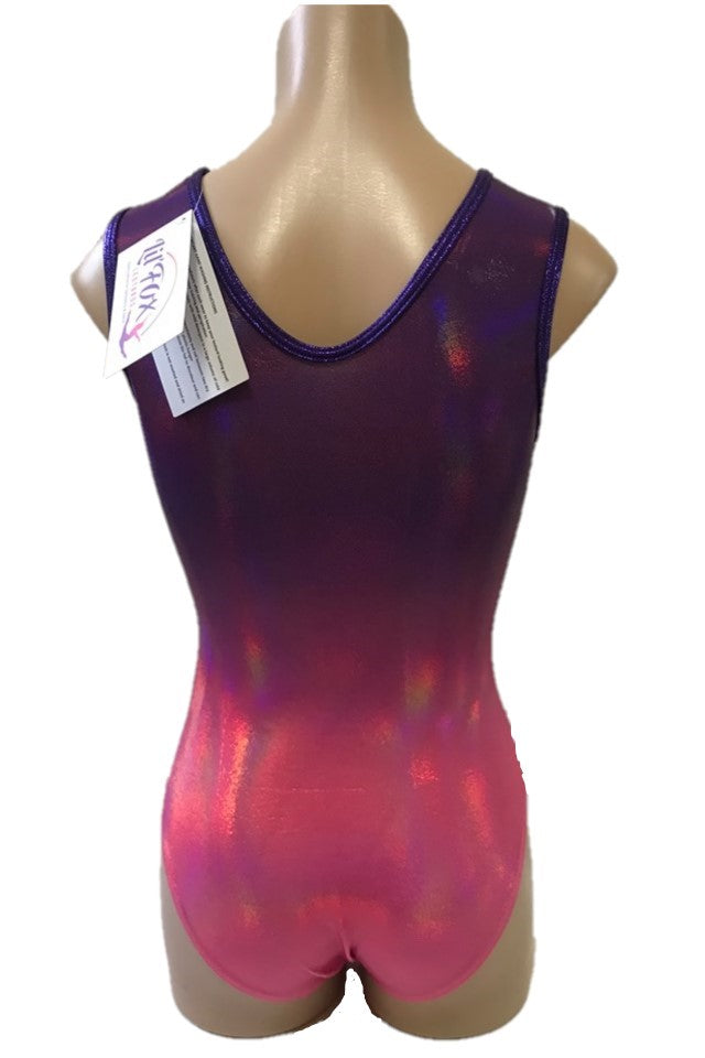 Lil'Fox Candy Shimmer Mystique Gymnastics Leotard with Rhinestones