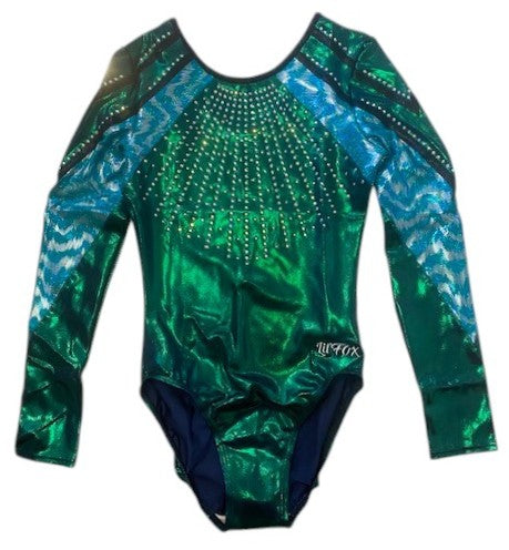 DARK GREEN + TEAL MYSTIQUE LONG SLEEVE