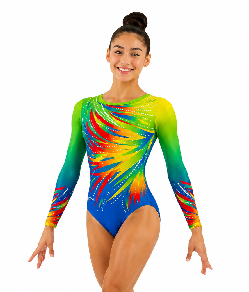 Lil'Fox Inspire Long Sleeve Lycra Gymnastics Leotard