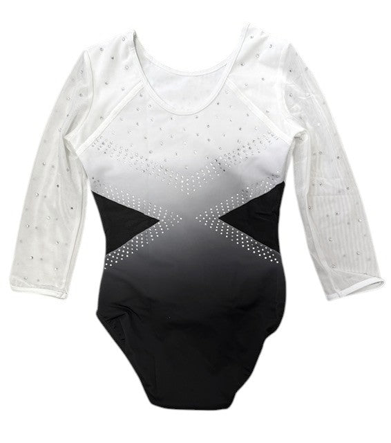 BLACK & WHITE 3/4 MESH SLEEVES