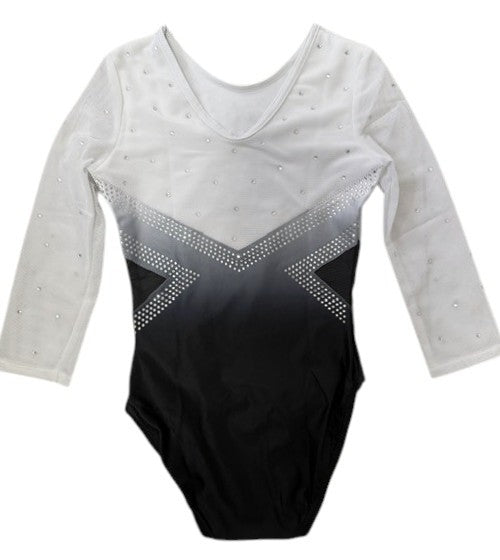BLACK & WHITE 3/4 MESH SLEEVE