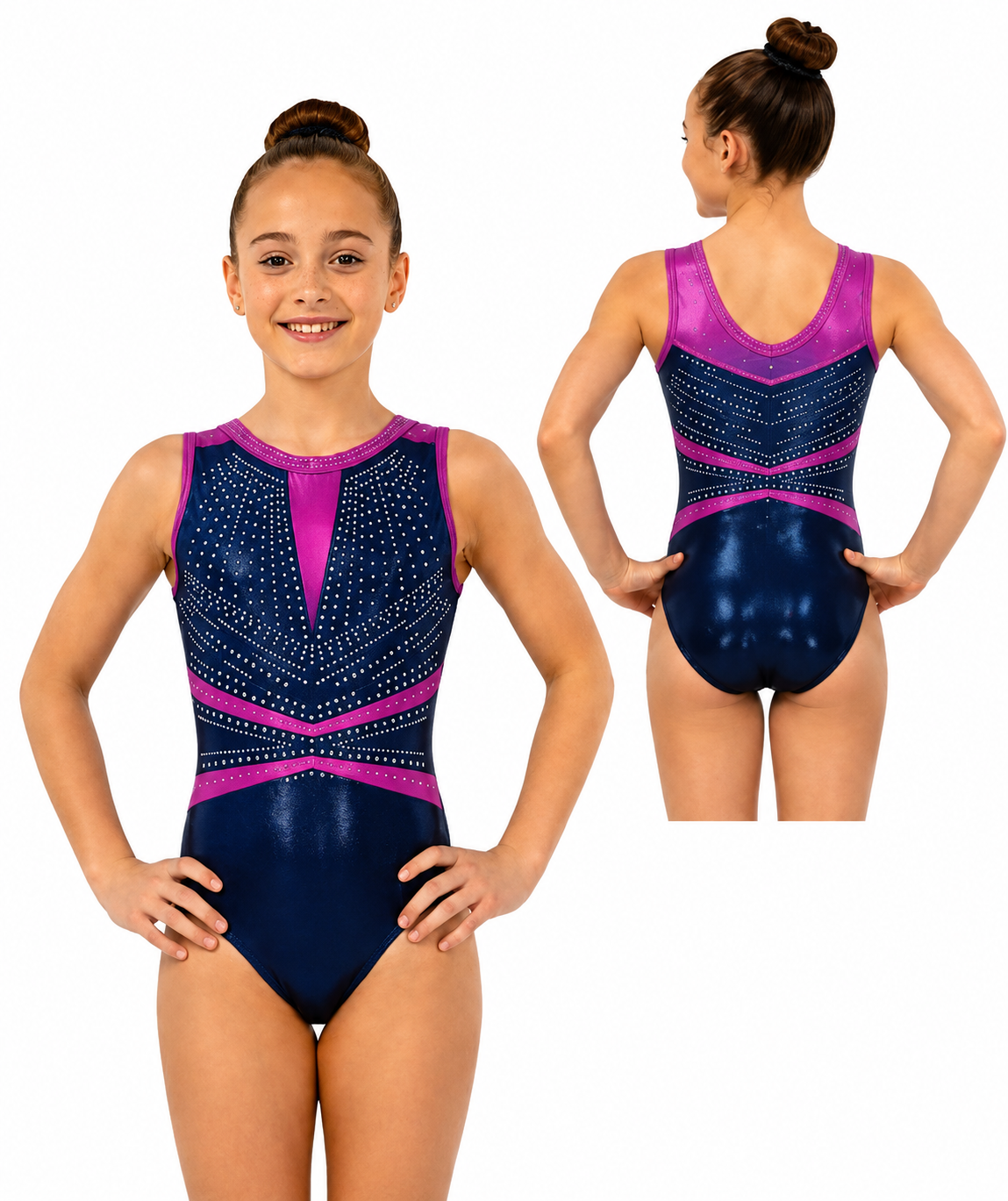 Lil'Fox Aphrodite Gymnastics Leotard with Crystals