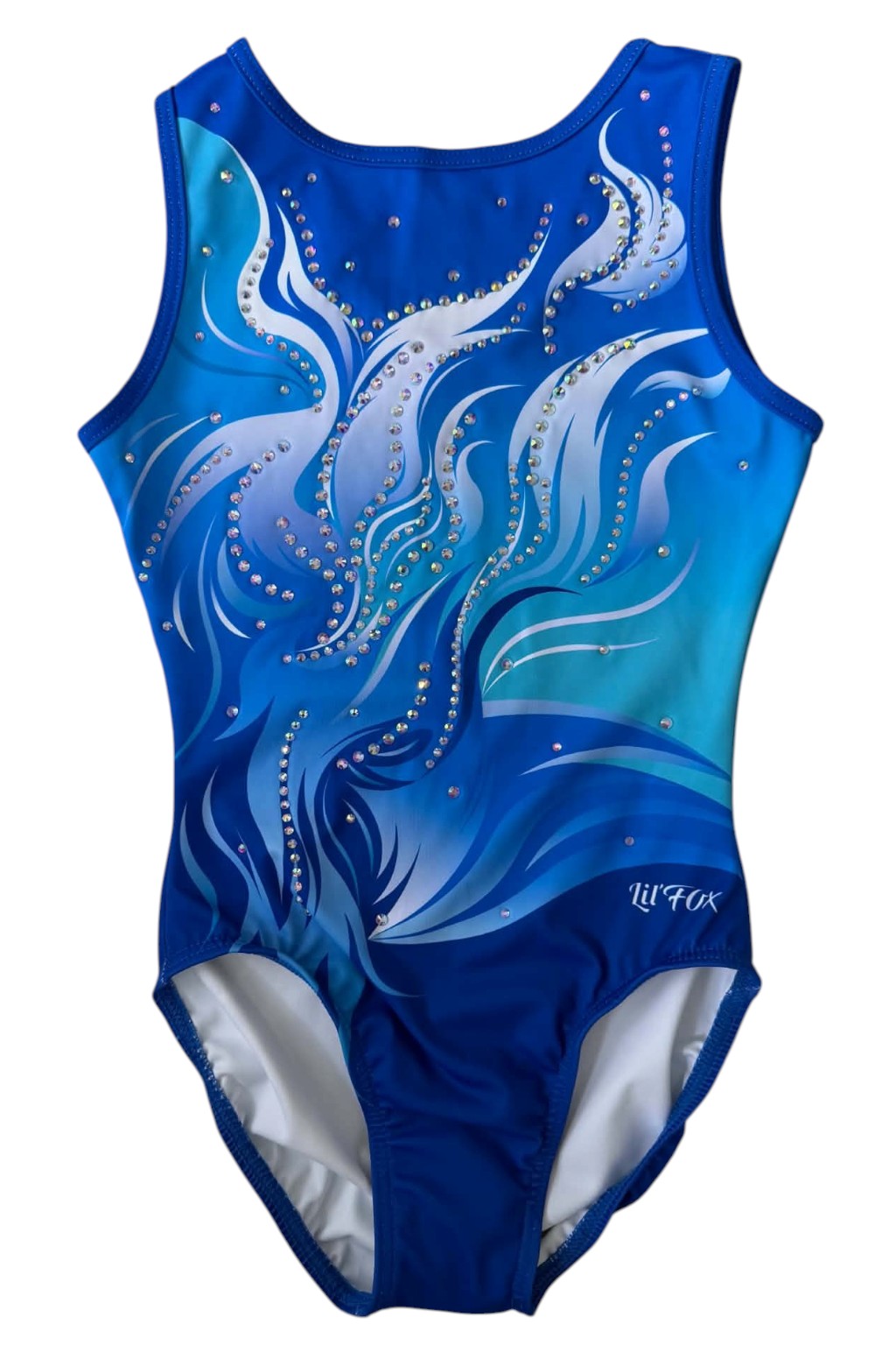 Lil'Fox Ocean Soul Gymnastics Leotard with Crystals