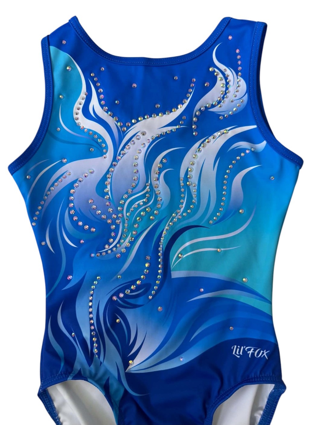 Lil'Fox Ocean Soul Gymnastics Leotard with Crystals