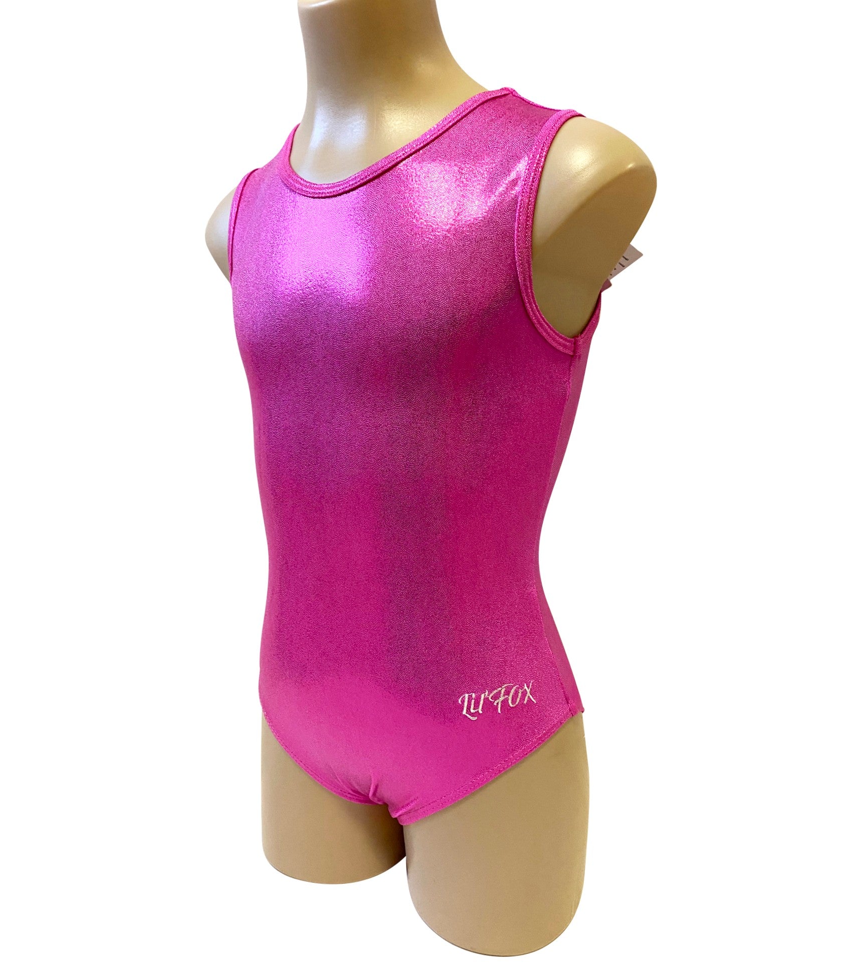 Lil'Fox Pink Plain Mystique Gymnastics Leotard
