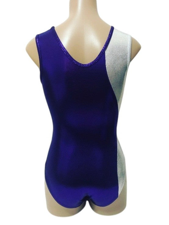 Lil'Fox Purple Passion Shiny Mystique Gymnastics Leotard with Crystals