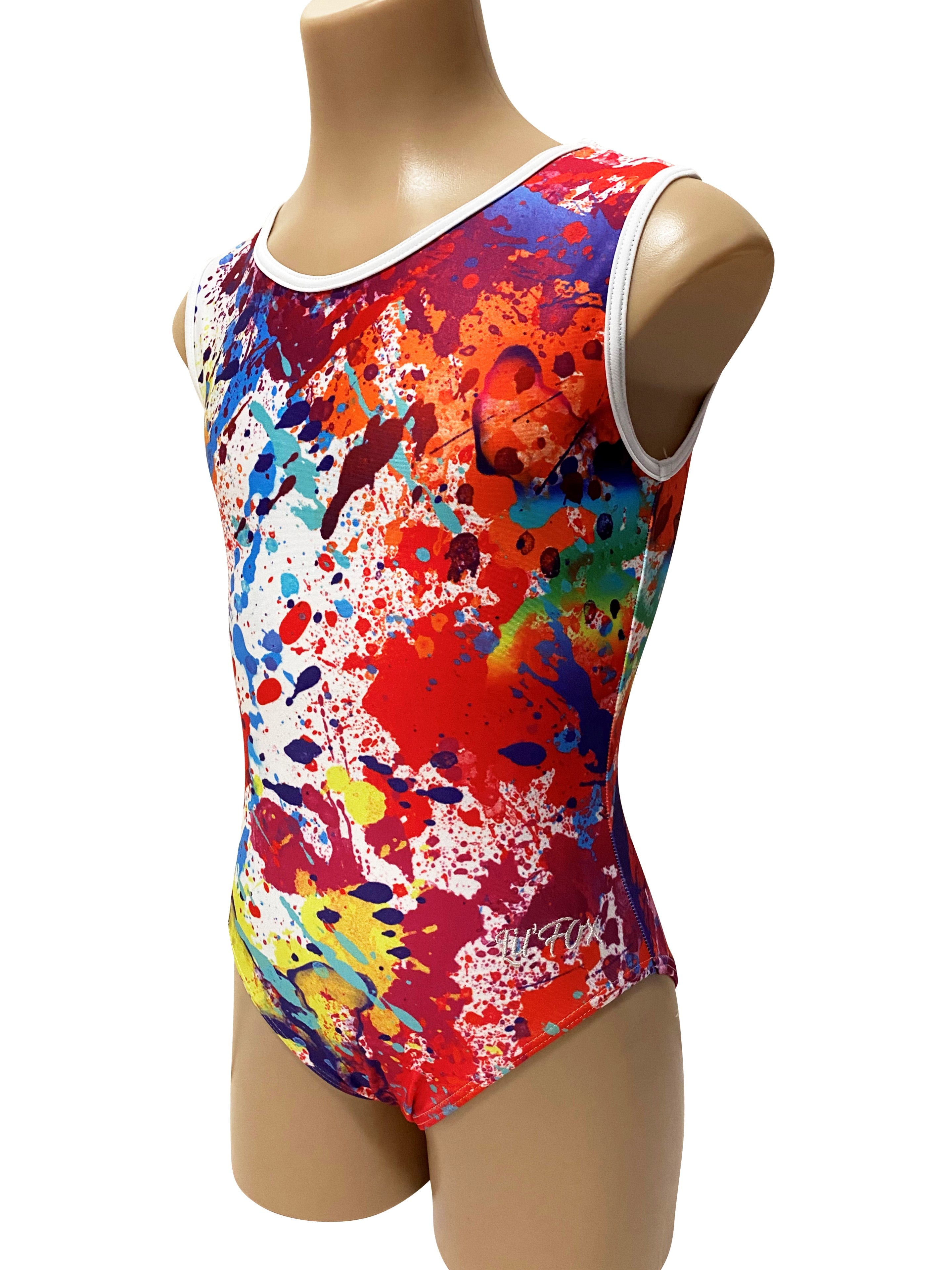 RAINBOW SPLAT WHITE EDGE