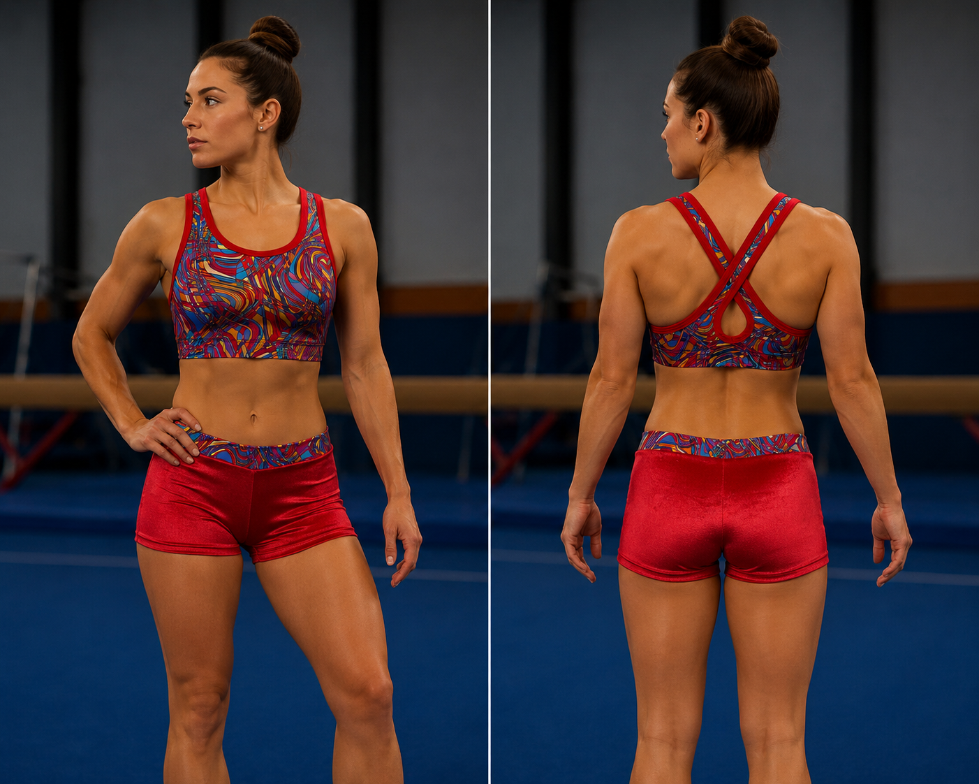 RED VELVET RAINBOW CROP SET